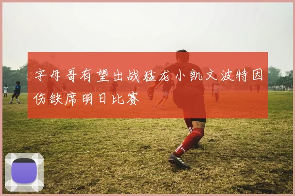 字母哥有望出战猛龙小凯文波特因伤缺席明日比赛