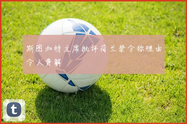 斯图加特主席批评荷兰禁令称理由令人费解
